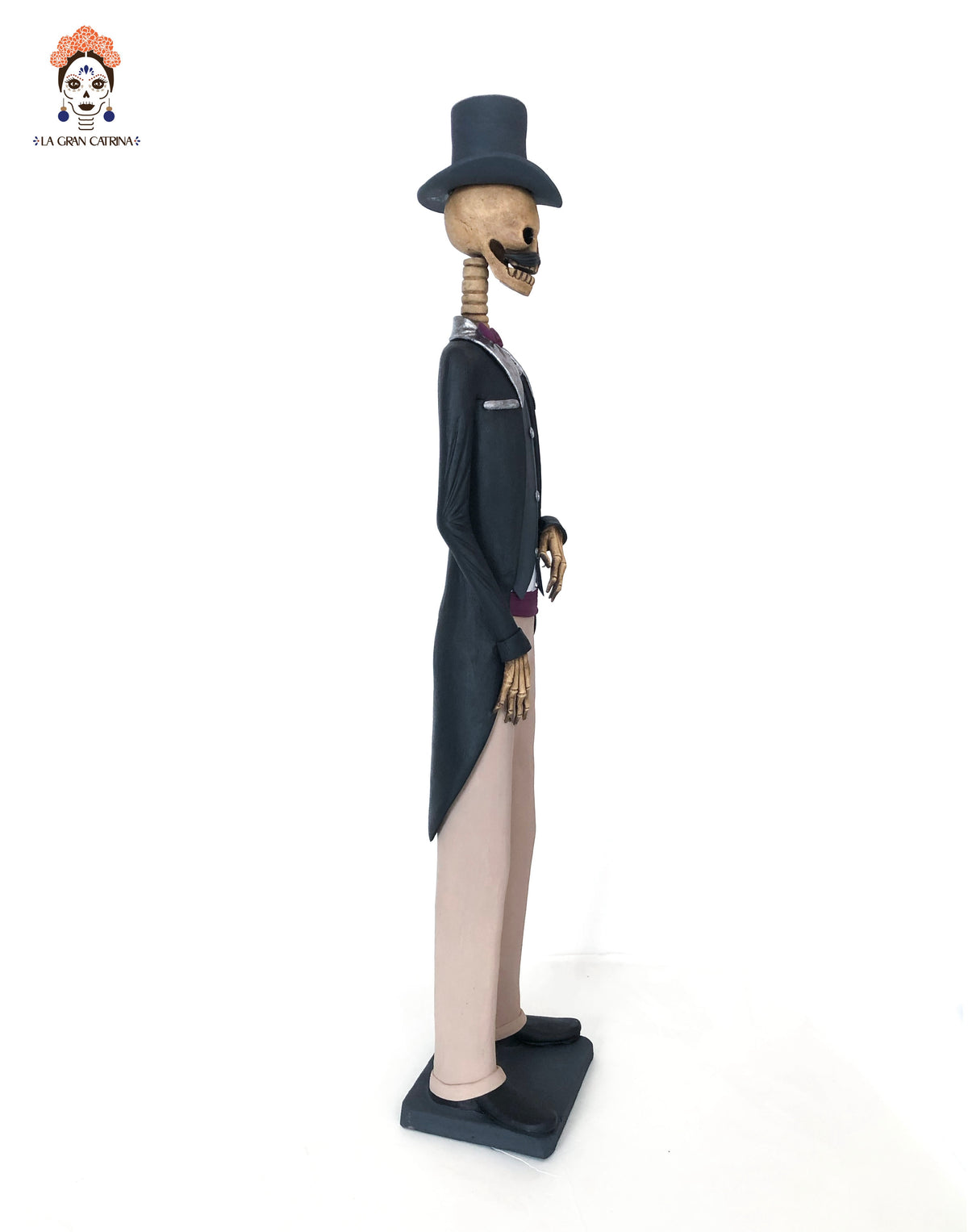 Catrin Elegante con bastón - 50 cm. 20 in. Catrina