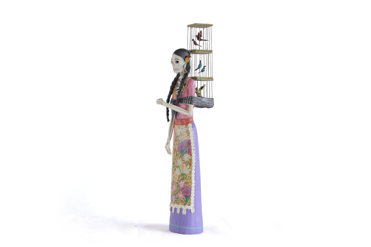 Catrina Pajarera - 55 cm. 21.6 in Catrina