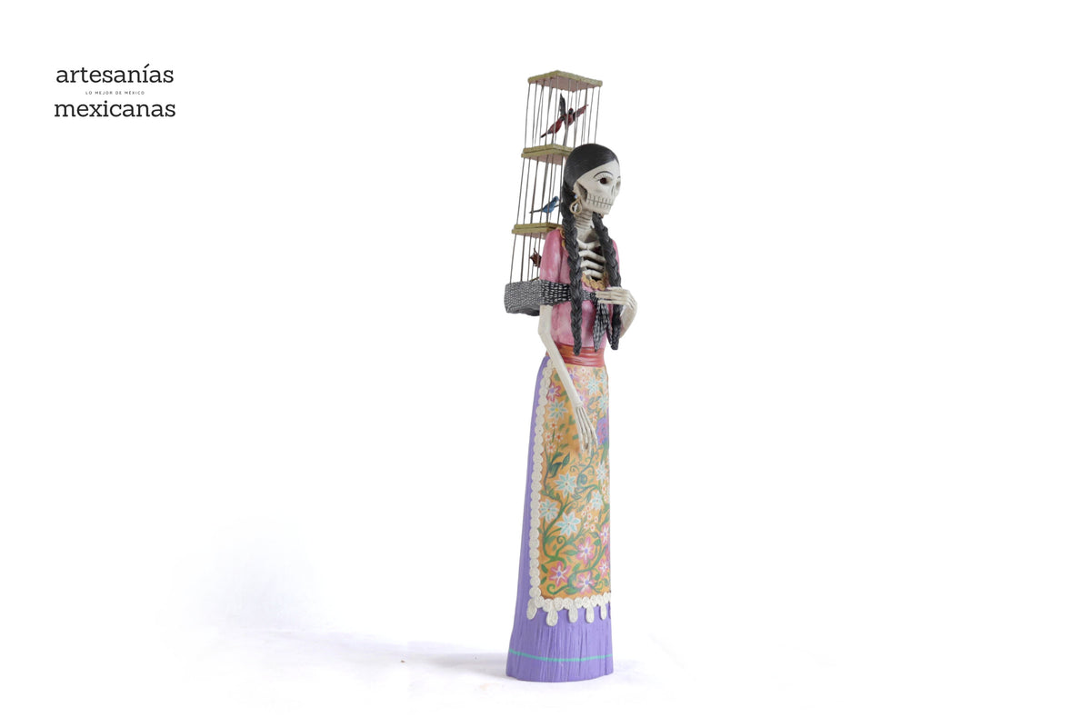 Catrina Pajarera - 55 cm. 21.6 in Catrina
