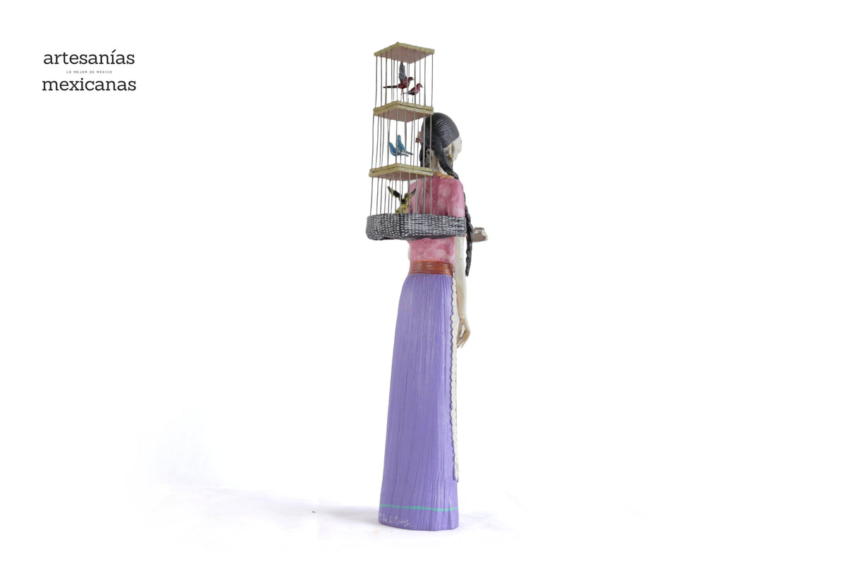 Catrina Pajarera - 55 cm. 21.6 in Catrina