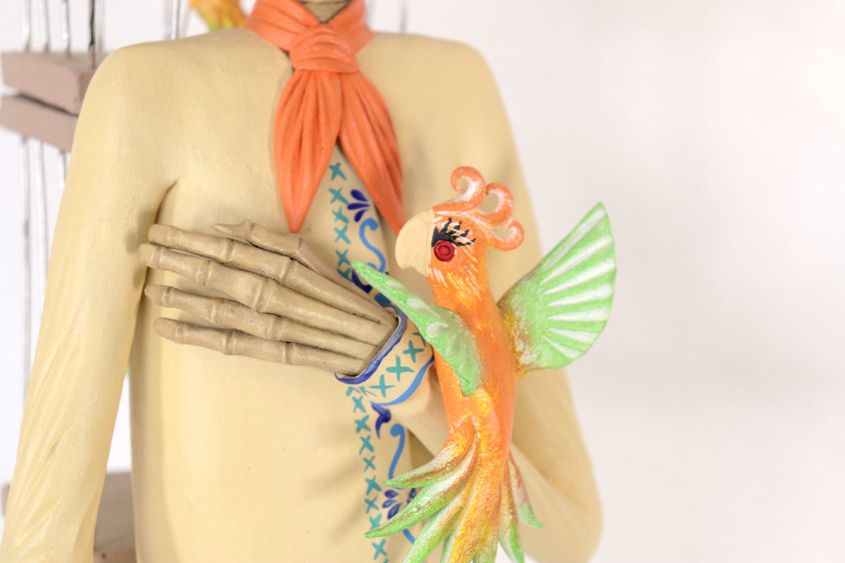El Catrín Pajarero - 70 cm. 28 in. Catrina