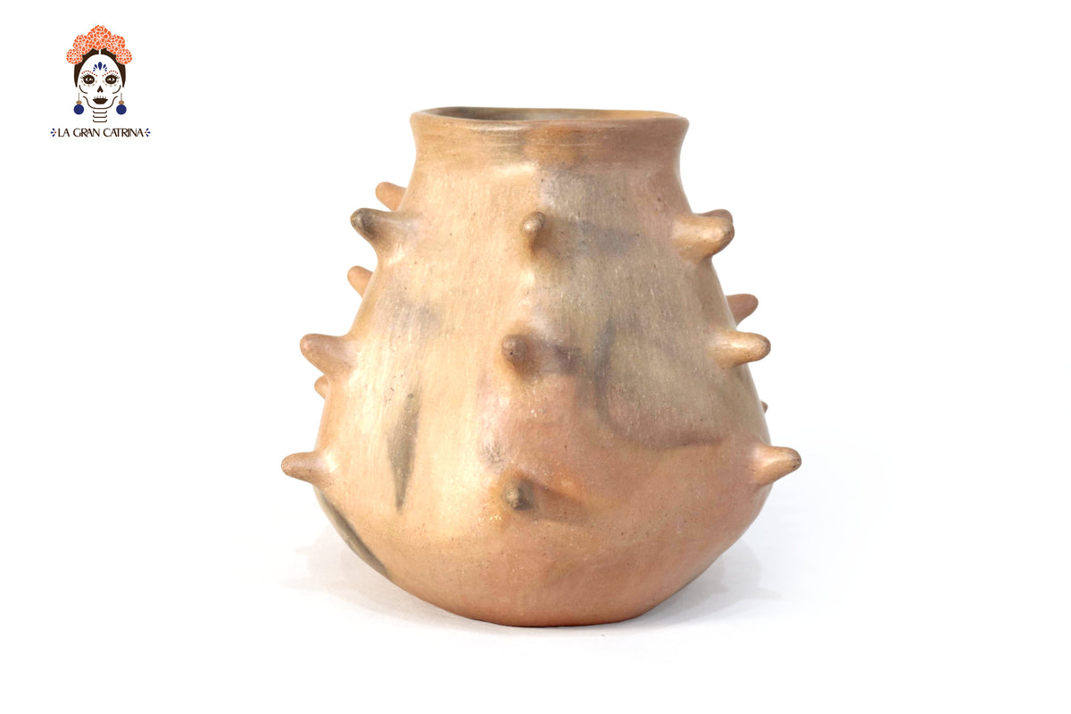 Vasija Mixe Ancestral de picos - 20 Cm. 7.8 In. Mixe