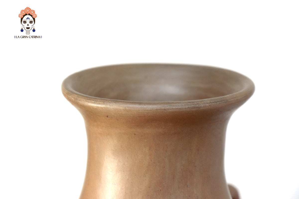 Vasija Mixe Ancestral con asas de lagartijas - 45 Cm. 17.7 In. Mixe