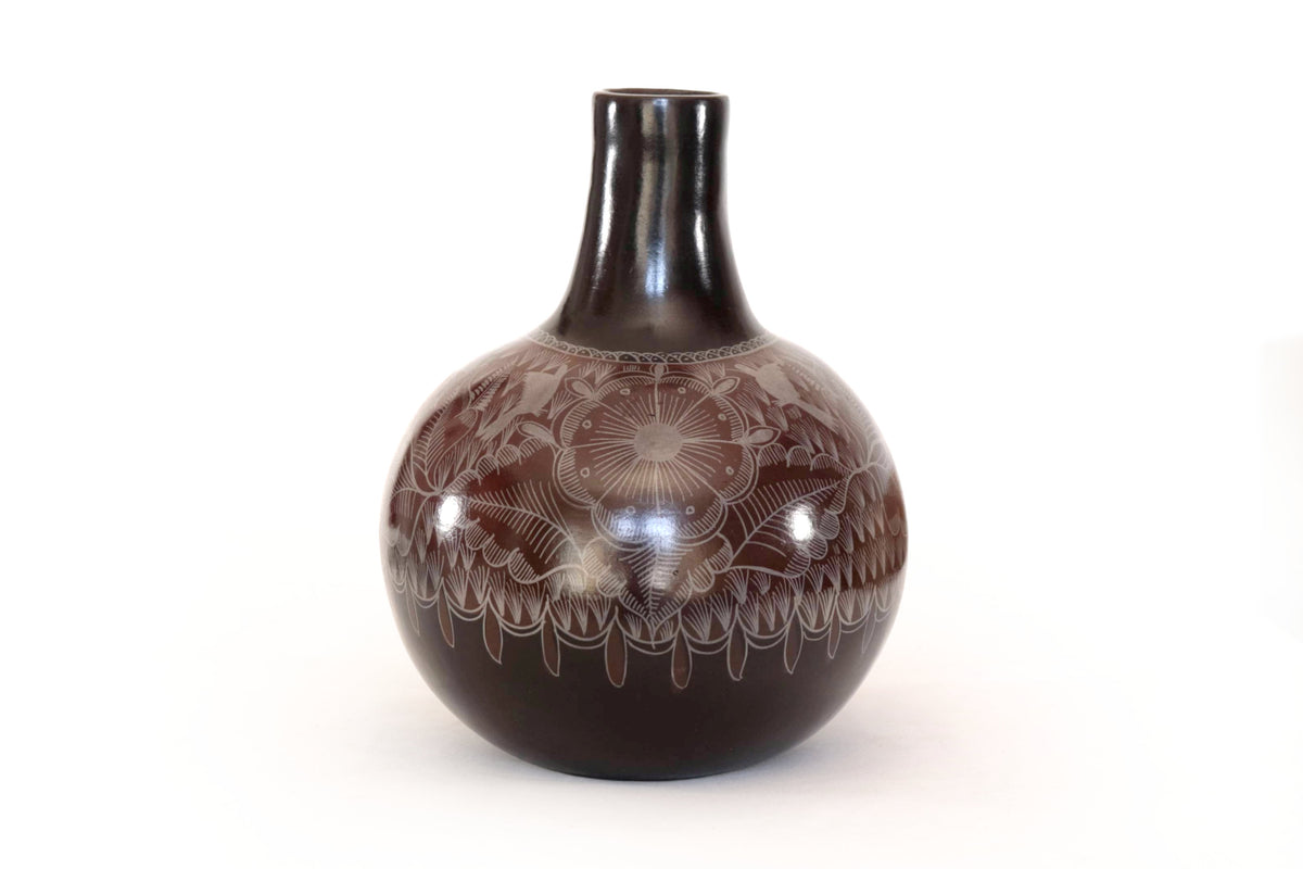 Jarrón de follaje café - Huancito - 29.5 cm. 11.6 In.