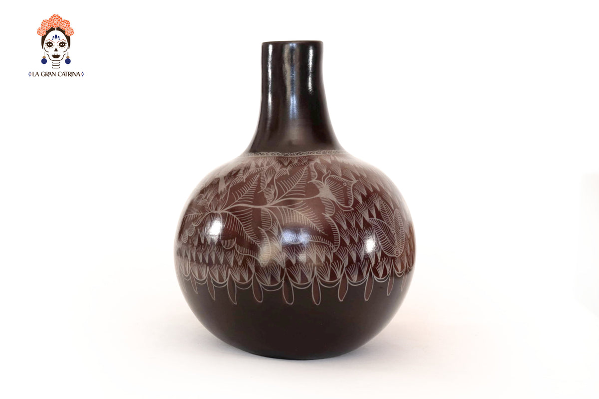 Jarrón de follaje café - Huancito - 29.5 cm. 11.6 In.