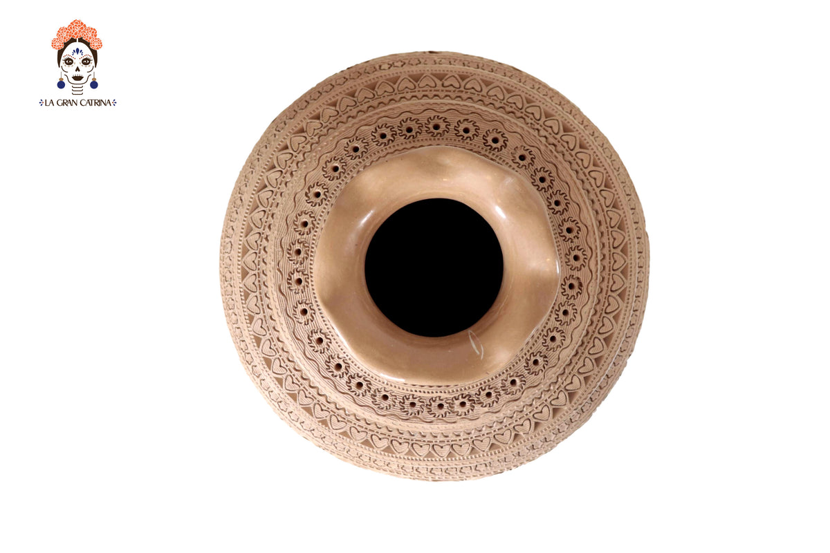 Jarrón Mielero de San Bartolo - 26 Cm. 10.2 In. Barro negro