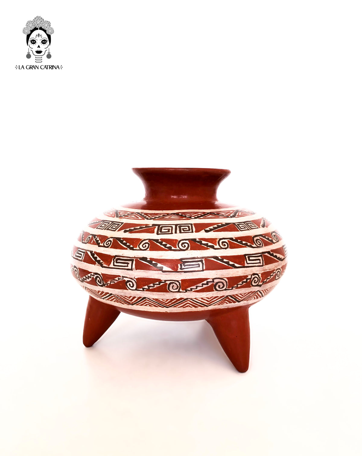 Cerámica roja ornamental - 24 cm. Artesanía