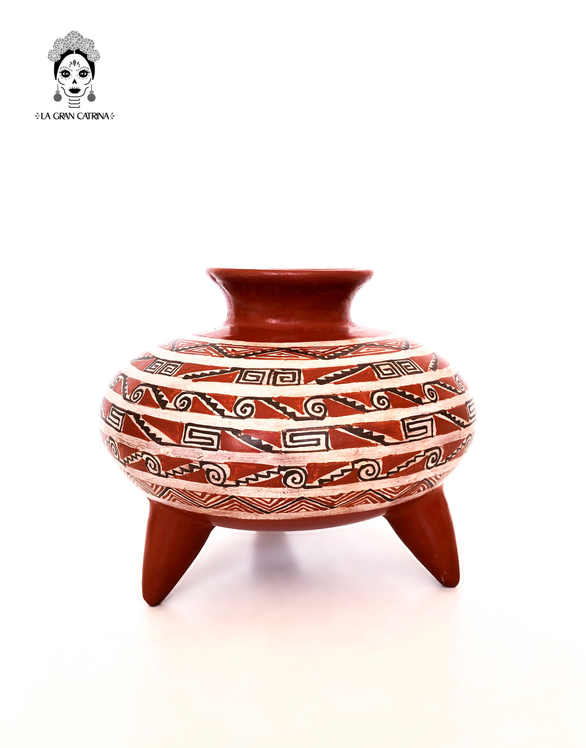Cerámica roja ornamental - 24 cm. Artesanía