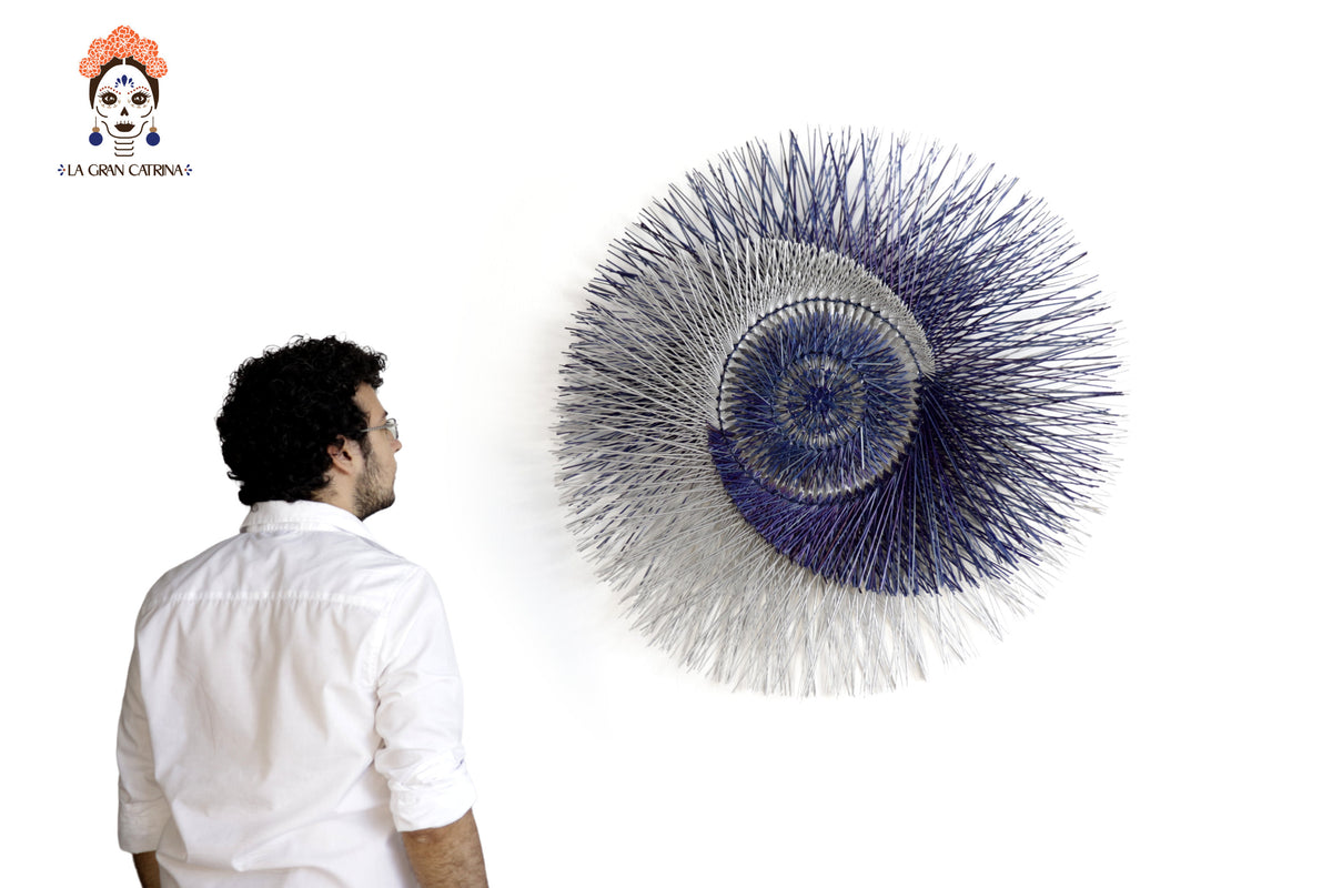 Círculo de Trigo - Eclipse Azul - 100 cm. 40 in. Círculo de Trigo