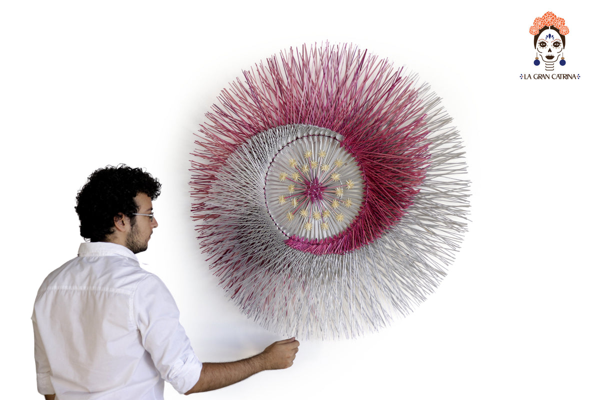 Círculo de Trigo - Eclipse Rosa - 100 cm. 40 in. Círculo de Trigo