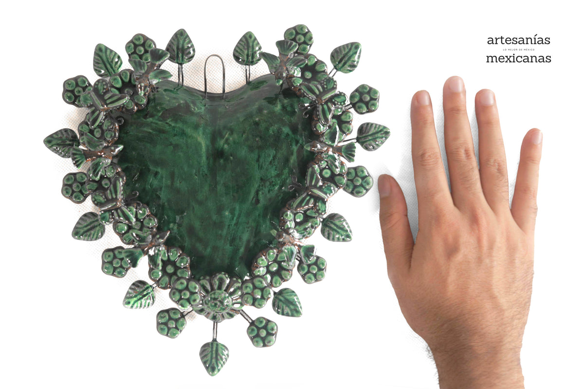 Corazón Verde - 22 cm 8.6 in