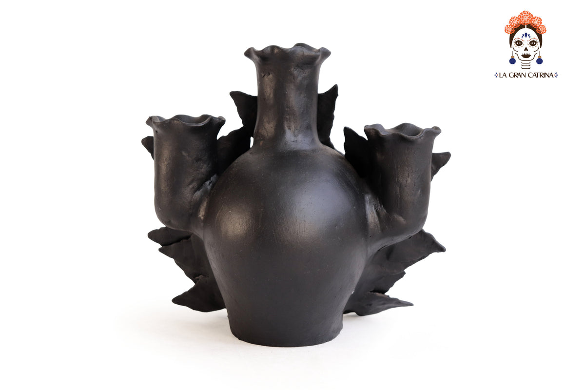 Candelero II de Día de Muertos para 3 Velas - 22 cm. 09 in. Candelabros