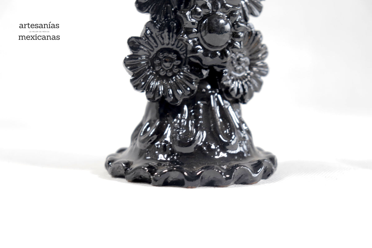 Cruz negra - Barro vidriado - 25 cm. 10 in.