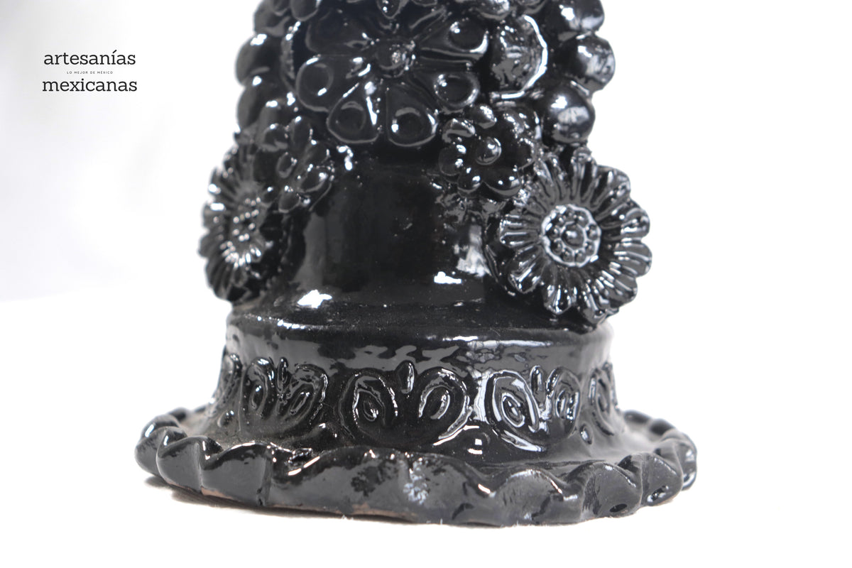 Cruz negra - Barro vidriado - 38 cm. 15 in.