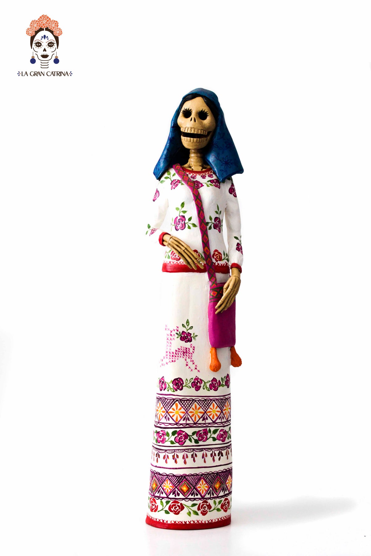 Pareja de Catrines Huicholes - 65 cm. 26 in. Catrina