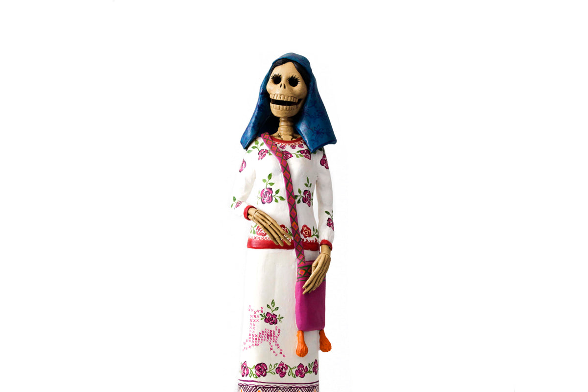 Pareja de Catrines Huicholes - 65 cm. 26 in. Catrina