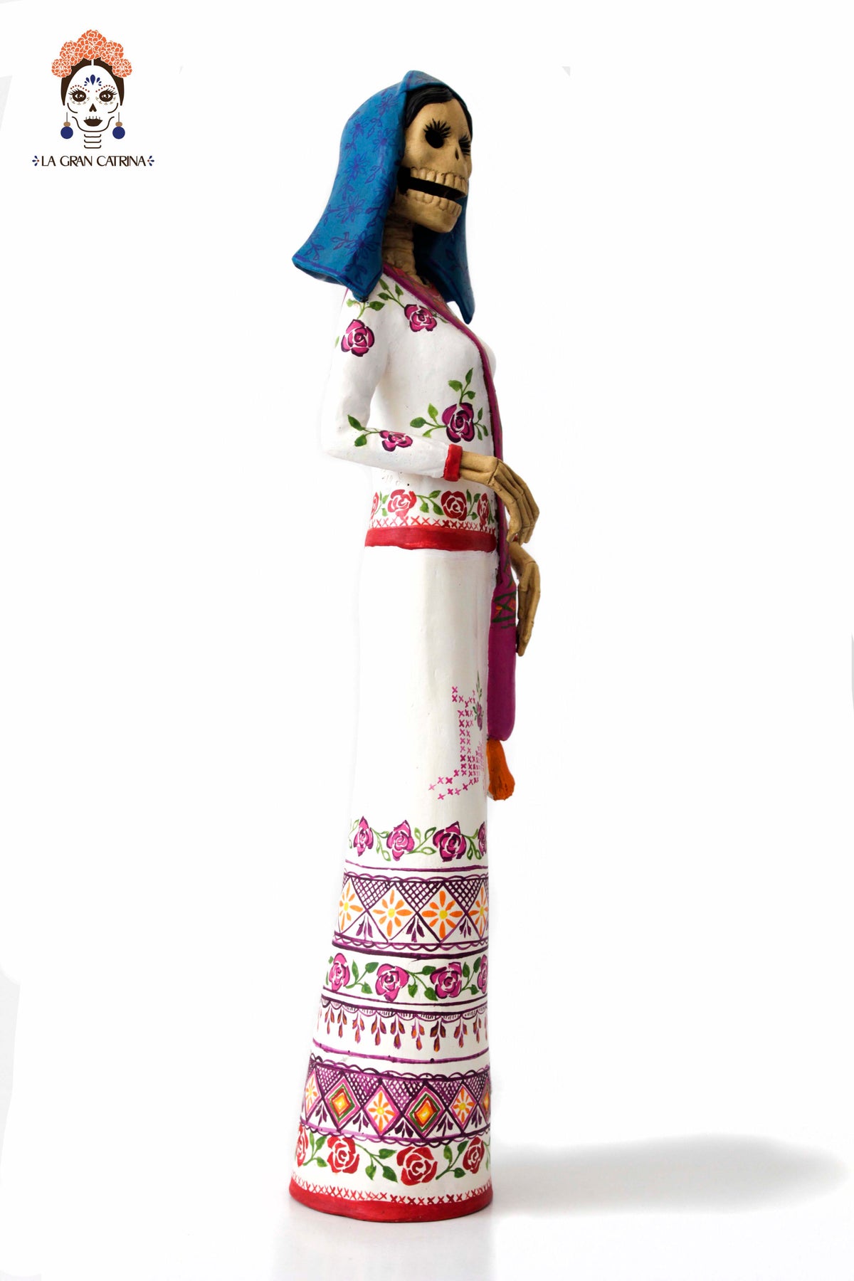 Pareja de Catrines Huicholes - 65 cm. 26 in. Catrina