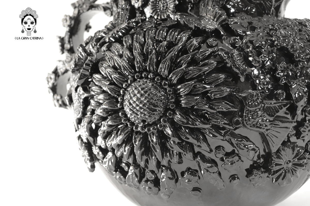 Ponchera tradicional grande - Barro vidriado - 55 cm. 22 in.