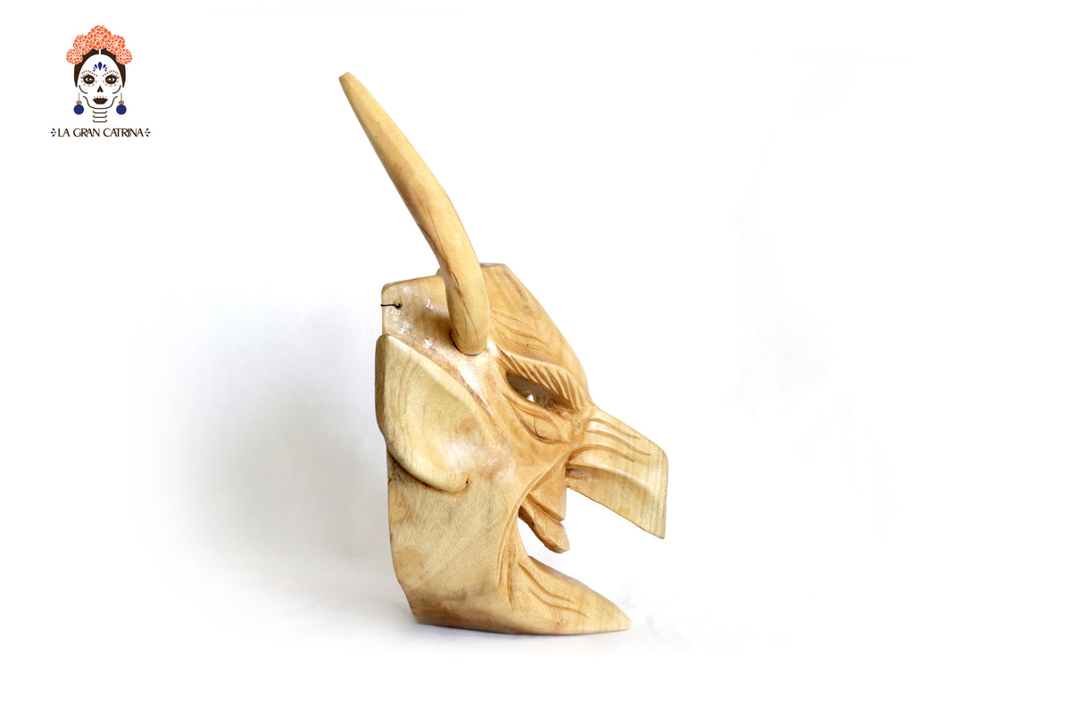 Máscara de madera - Diablo y Muerte - En producción Artesanía