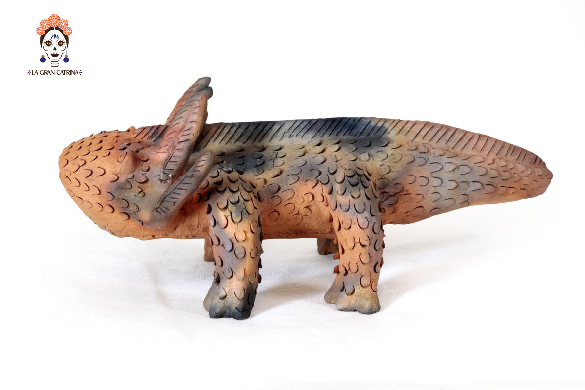 Axolote de Barro Natural - 40 Cm. 15.7 In.
