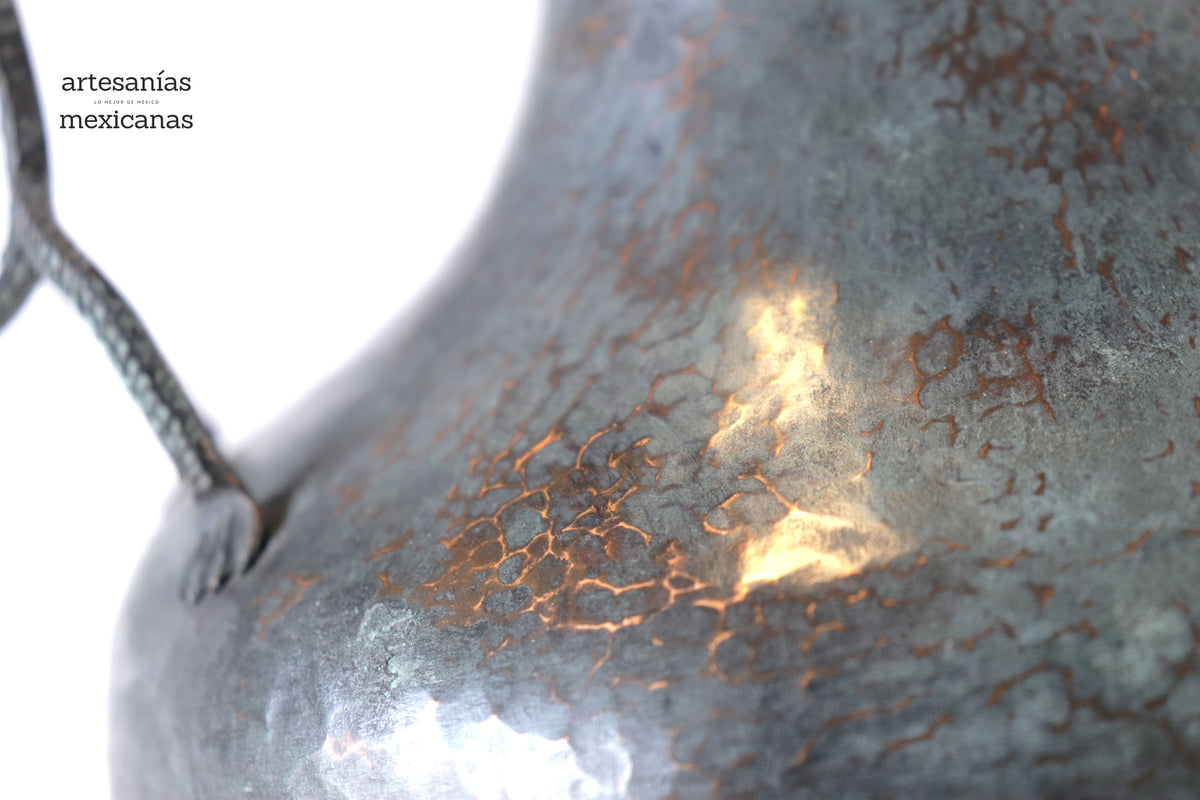 Jarrón de doble asa - Lagartos - 27 cm. 11 in.