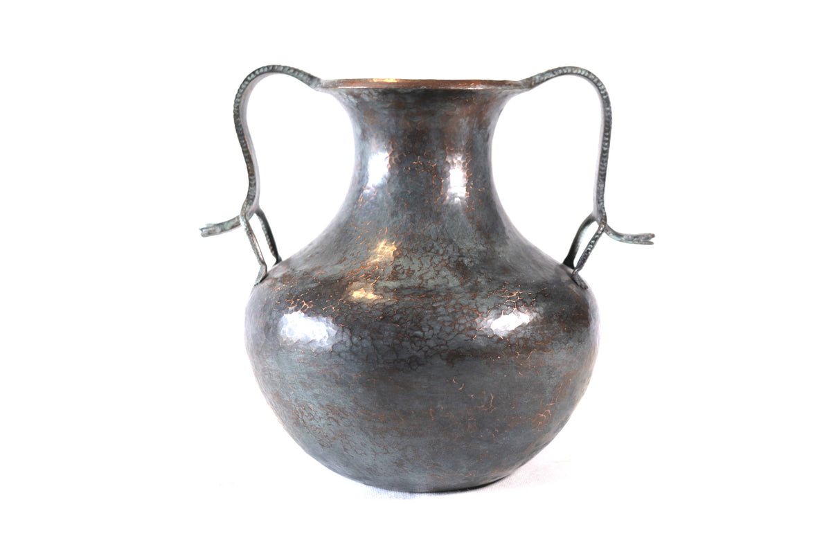 Jarrón de doble asa - Lagartos - 27 cm. 11 in.