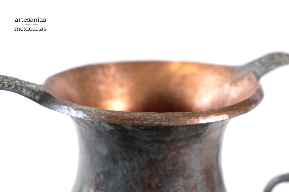 Jarrón de doble asa - Lagartos - 27 cm. 11 in.