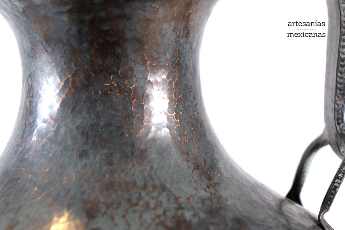 Jarrón de doble asa - Lagartos - 27 cm. 11 in.