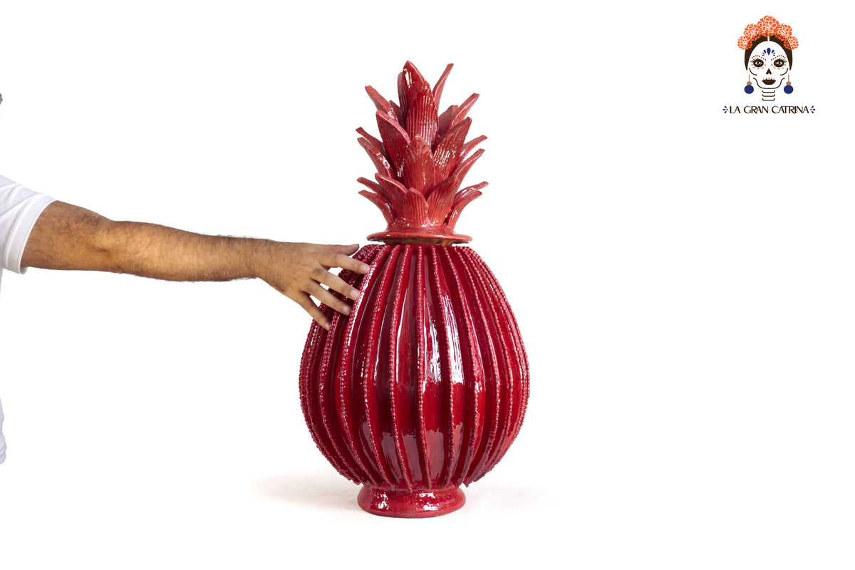 Piña Michoacana Roja Biznaga - 65 cm. 26 in. Piña