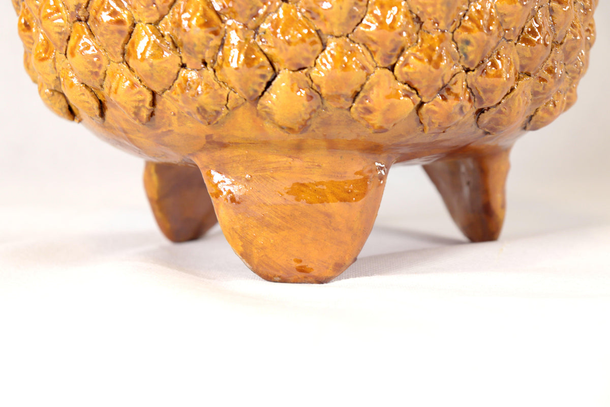 Piña michoacana de barro - Piña natural - 45 cm. 18 in.