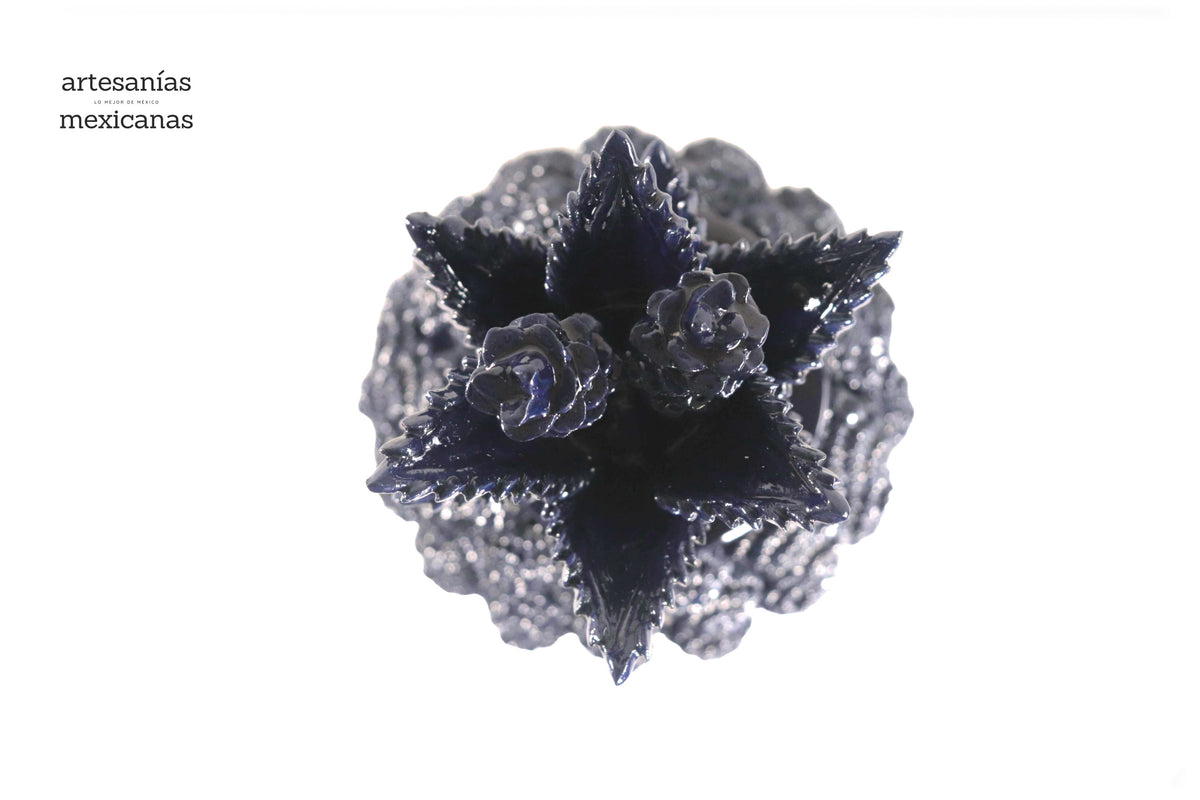 Piña de Rosalitos Azules - 37 cm. 14.5 in. - Sobre pedido