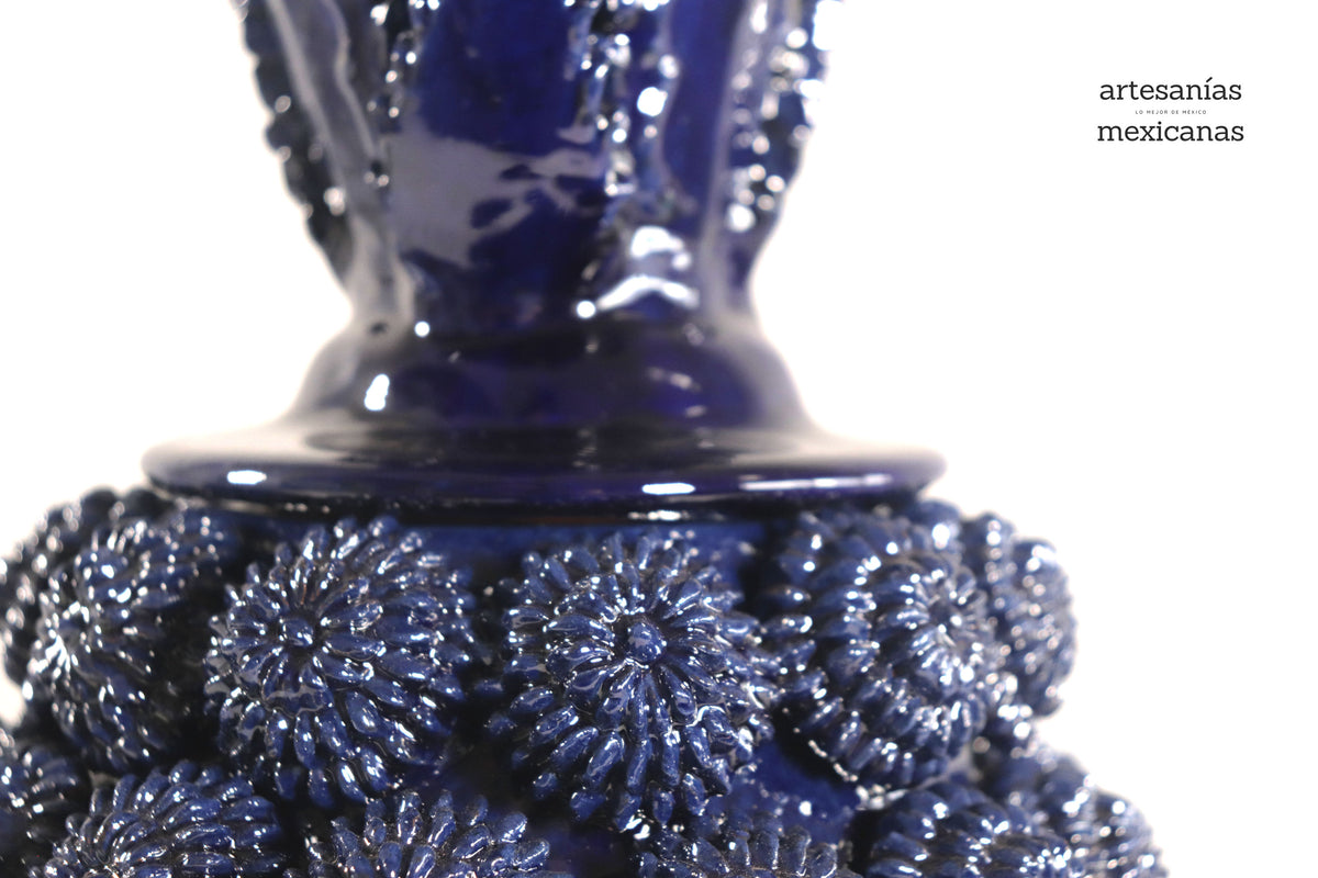 Piña de Rosalitos Azules - 37 cm. 14.5 in. - Sobre pedido