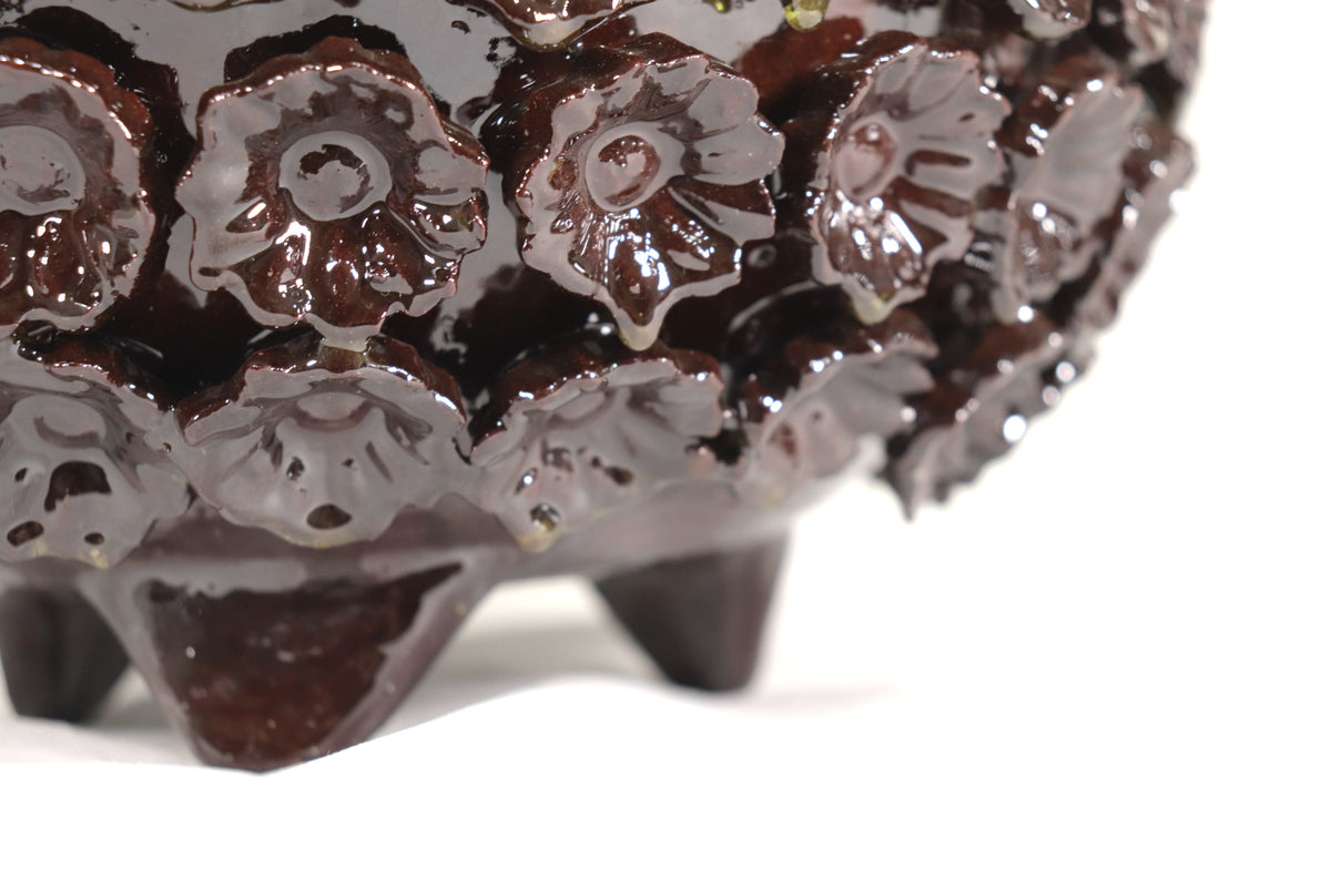 Piña michoacana de barro - Café de Flores - Tangancícuaro - 45 cm. 18 in.