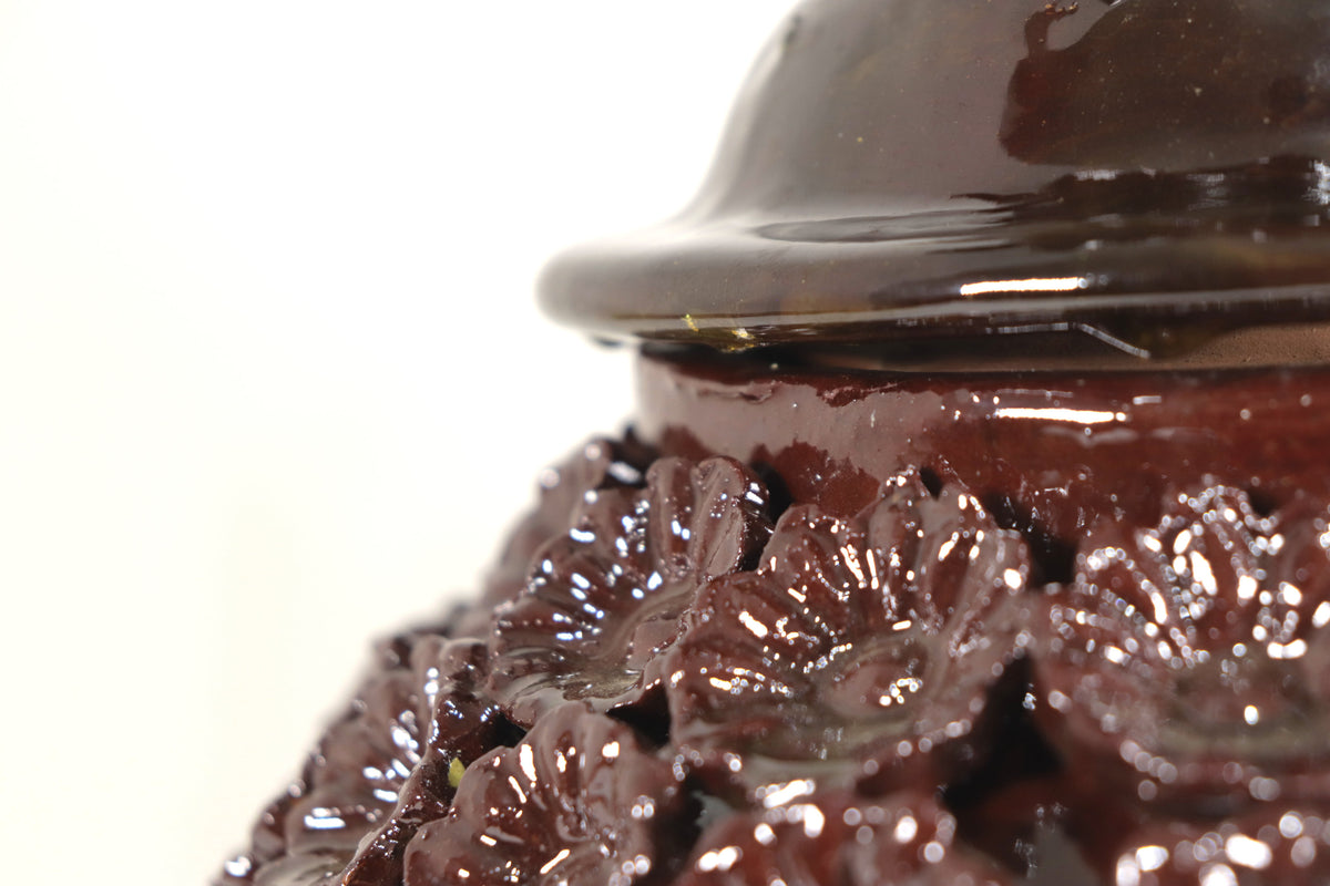 Piña michoacana de barro - Café de Flores - Tangancícuaro - 45 cm. 18 in.