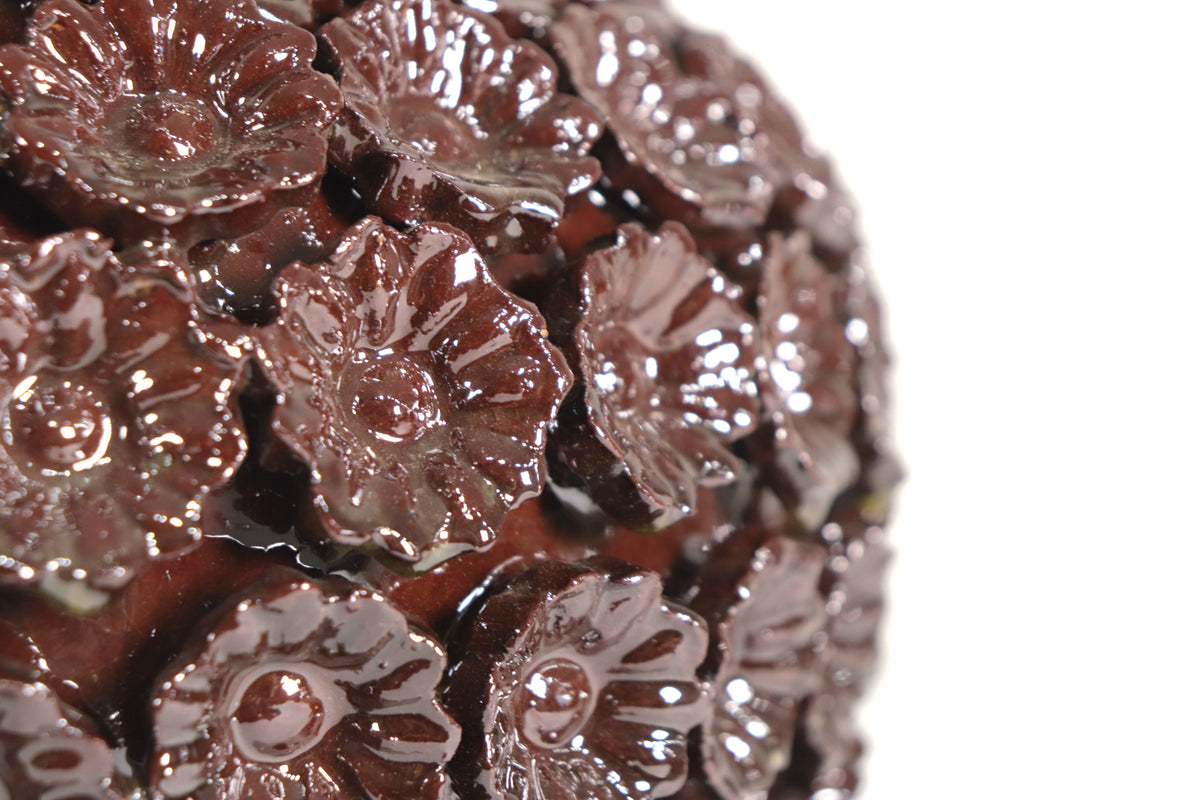 Piña michoacana de barro - Café de Flores - Tangancícuaro - 45 cm. 18 in.