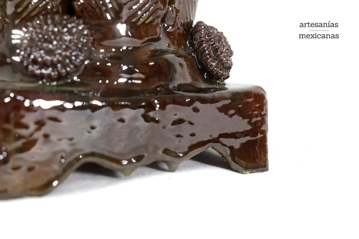 Piña michoacana de concurso café - 50 cm. 20 in. - Sobre Pedido