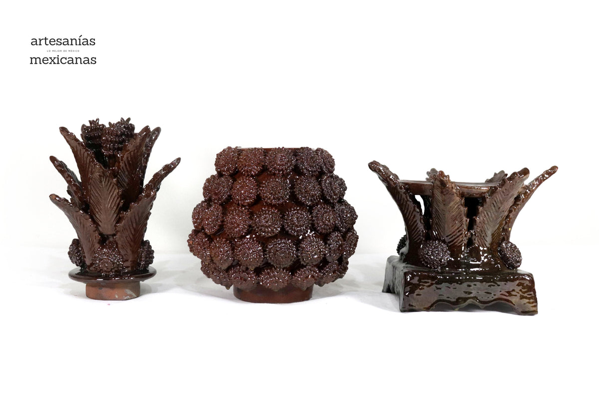 Piña michoacana de concurso café - 50 cm. 20 in. - Sobre Pedido