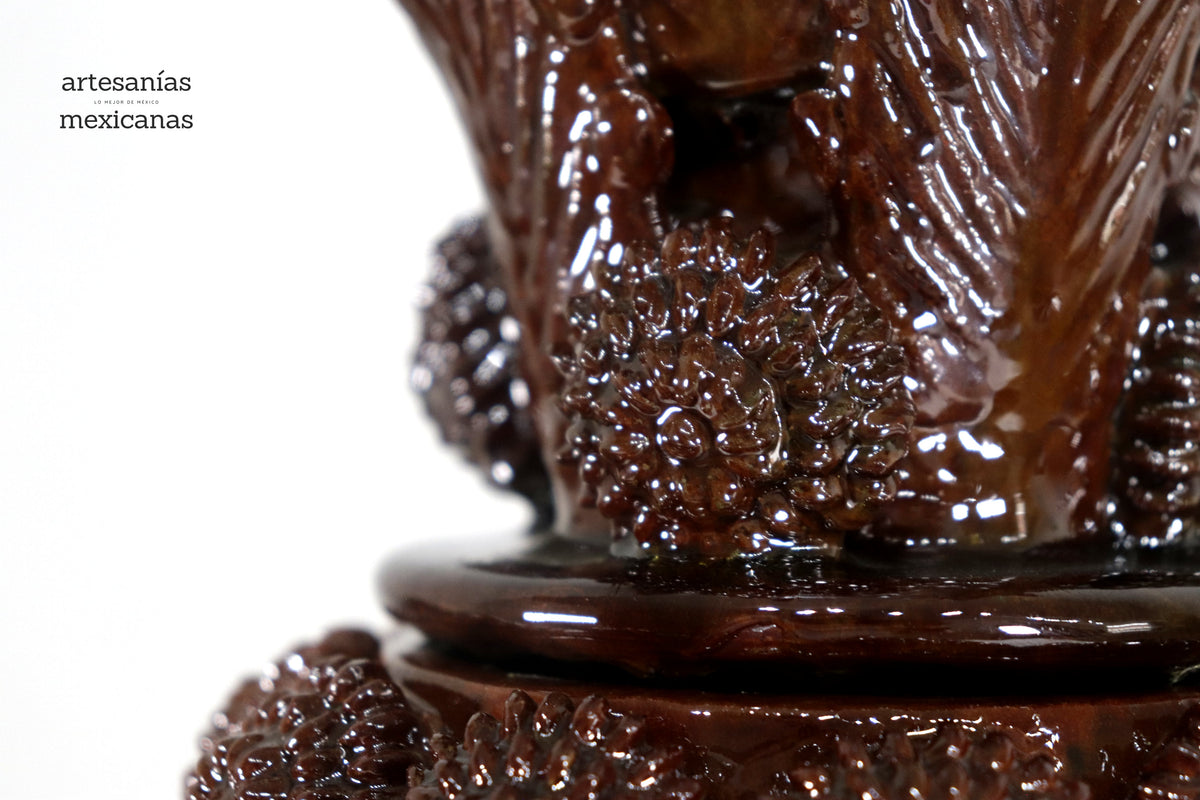 Piña michoacana de concurso café - 50 cm. 20 in. - Sobre Pedido