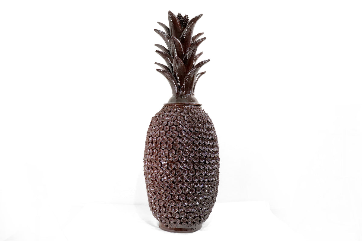 Piña café de flores - 88 cm. 35 in. Piña