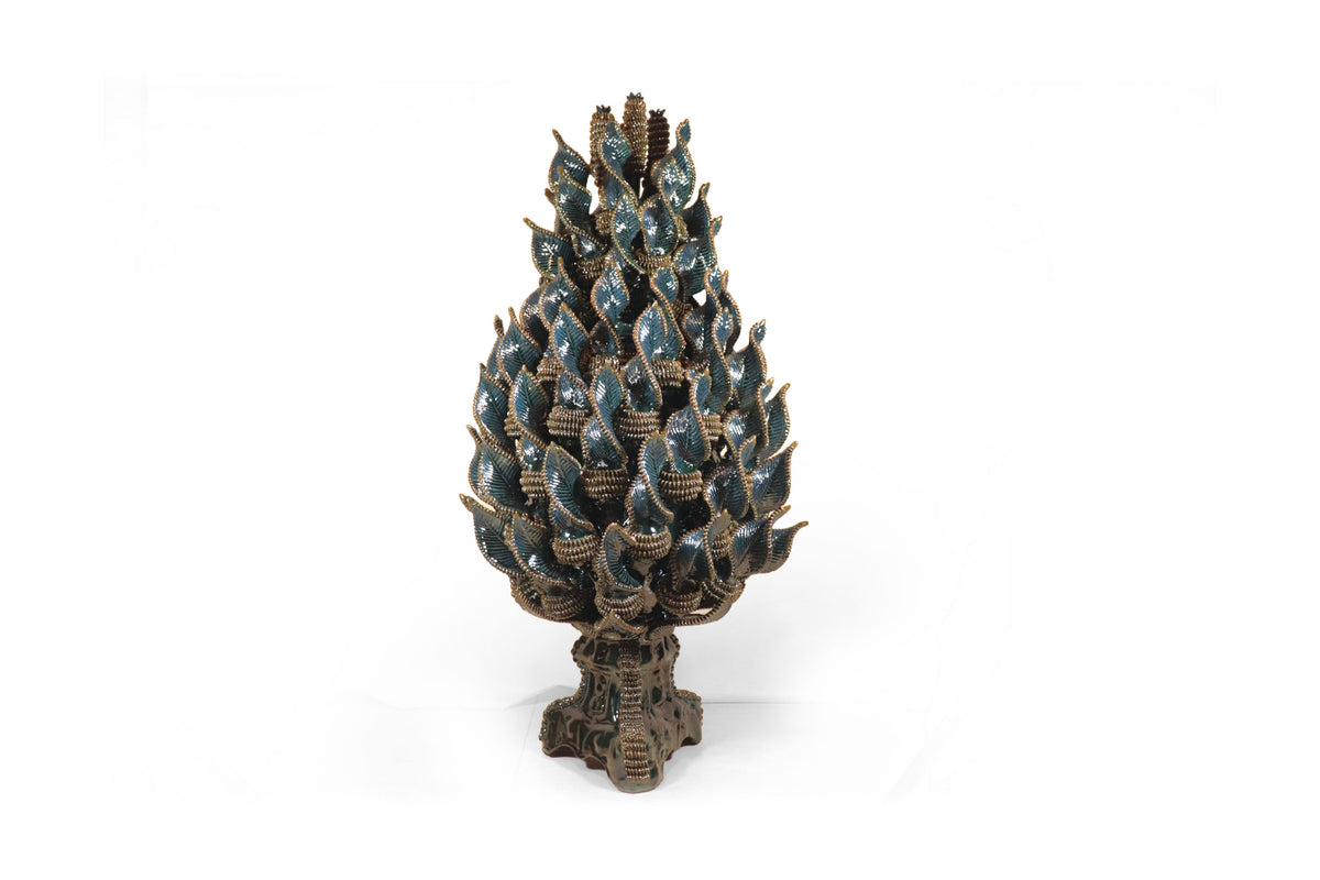 Piña michoacana de barro - Alga Marina - Pieza de concurso - 92 cm. 36 in. Piña