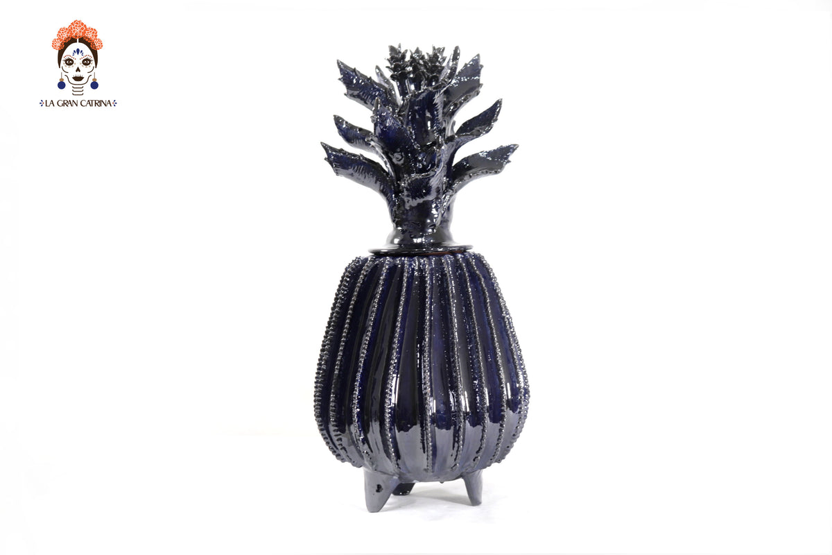 Piña azul de biznaga con tapa especial - 50 cm. 19.6 in.