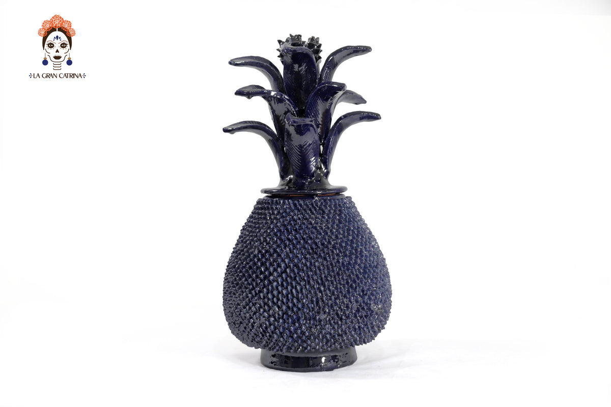 Piña michoacana de barro - Picos azul - 50 cm. 20 in.