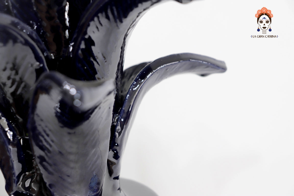 Piña michoacana de barro - Picos azul - 50 cm. 20 in.