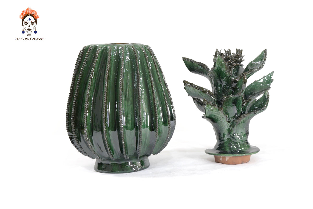 Piña verde de biznaga con tapa especial - 50 cm. 19.6 in. - Sobre Pedido