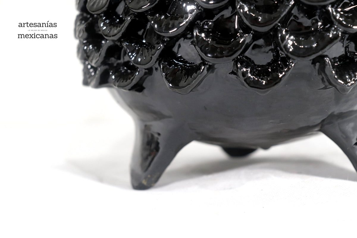 Piña michoacana de barro - Papaya Negra - 55 cm. 22 in.