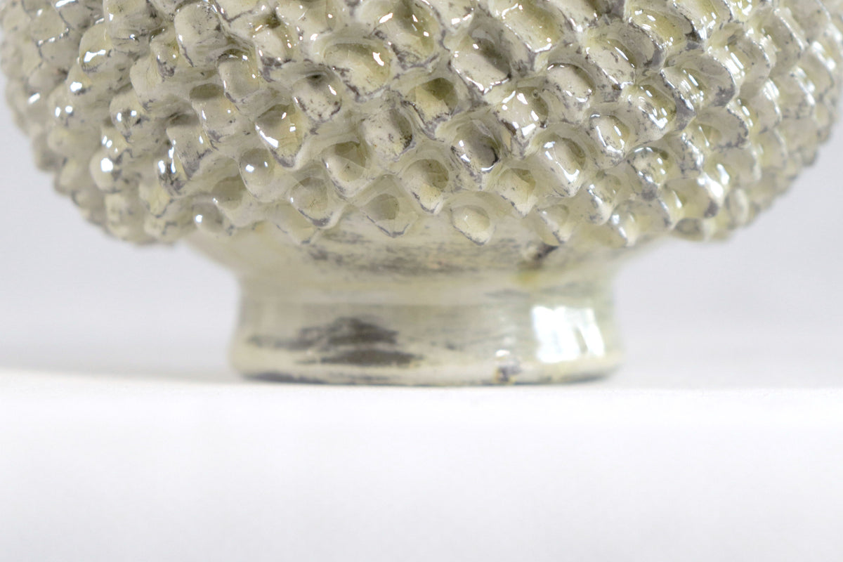 Piña Beige de Picos con Tapa Curveada - 21 cm. 8.5 in.