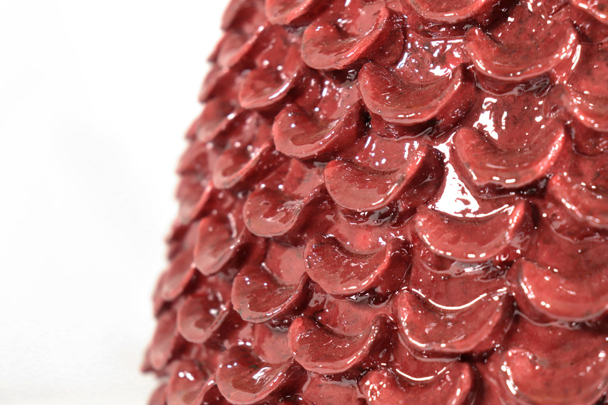 Piña michoacana de barro - Papaya Roja - 55 cm. 22 in.