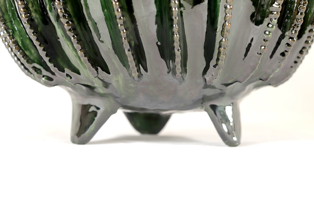 Piña michoacana de barro - Biznaga verde - 45 cm. 18 in. - Sobre Pedido