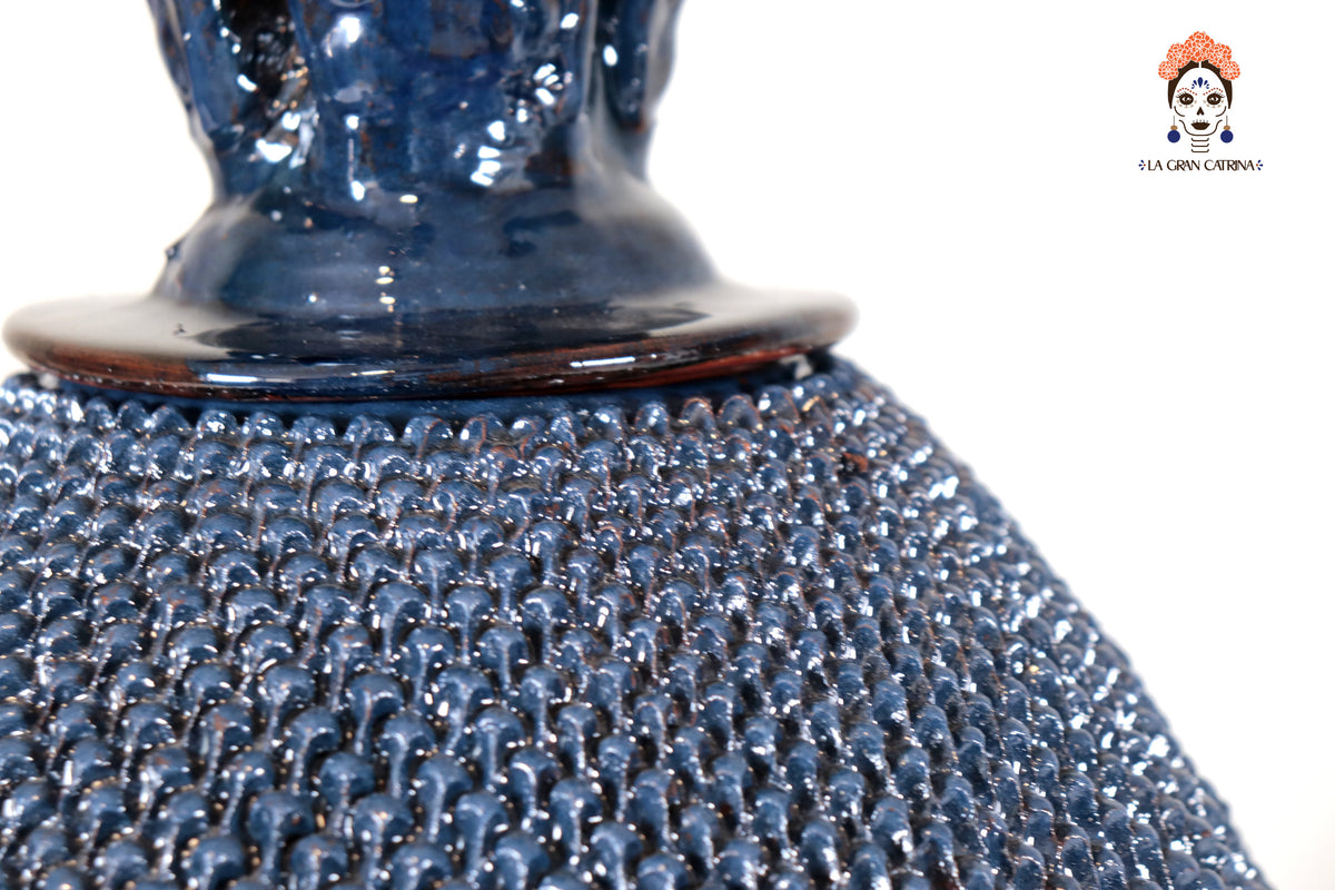 Piña Michoacana Azul con Punteado - 65 cm. 26 in. Piña