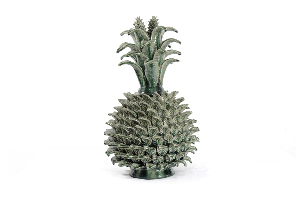 Piña verde de hojas de tapa curveada - 50 cm. 20 in.